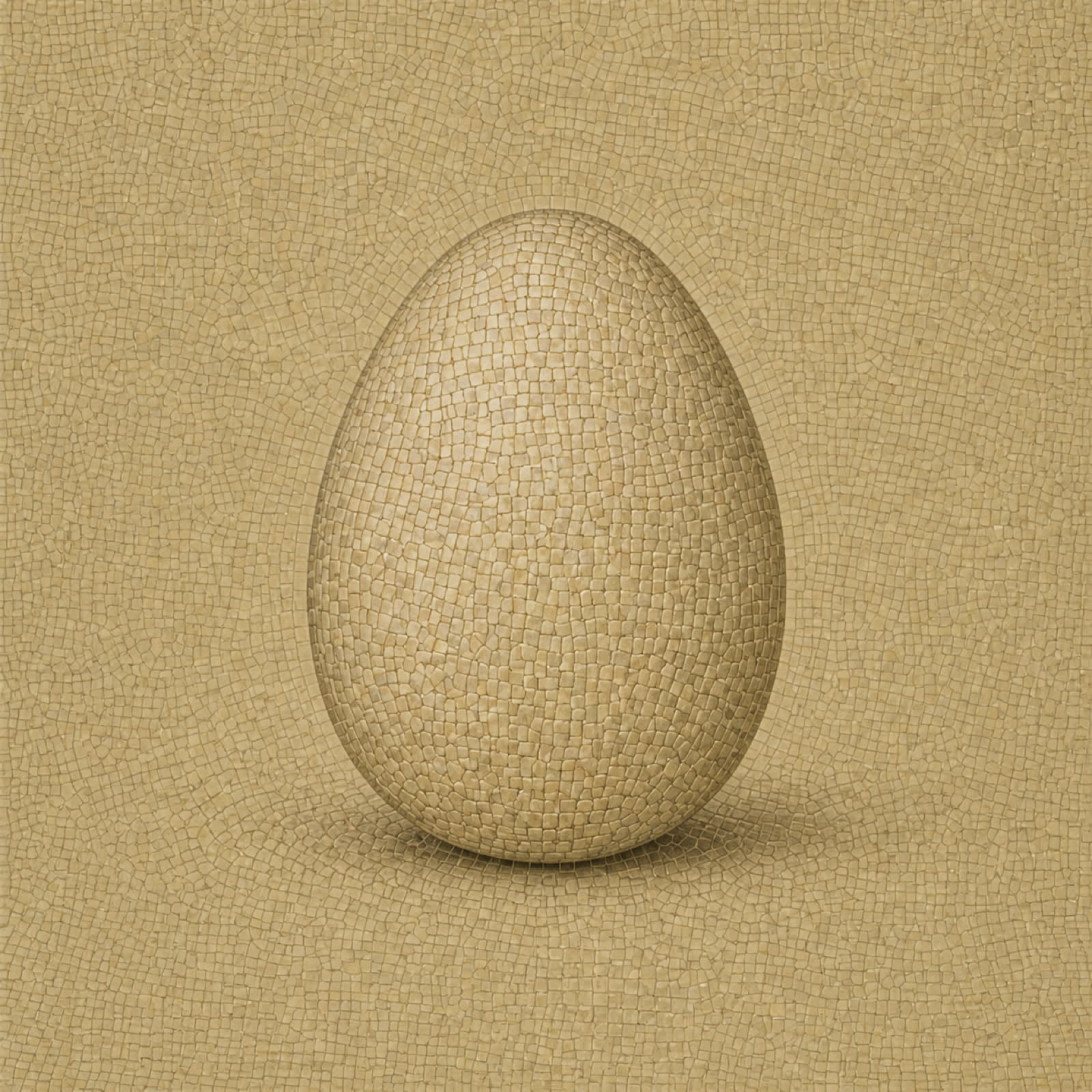 A plain vAPI Genesis Goose Egg rendered as a Roman mosaic.